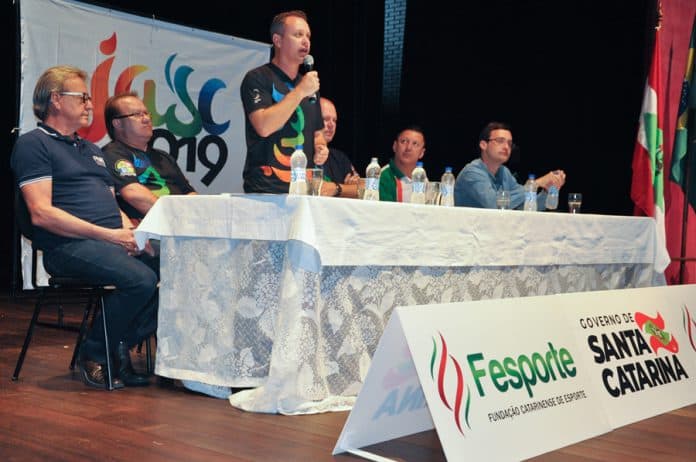 Presidente da FME de Timbó Marcio Elisio - Foto Orlando Pereira