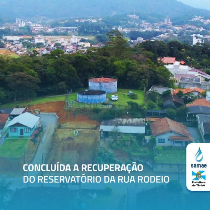 CONCLUÍDA A RECUPERAÇÃO DO RESERVATÓRIO DA RUA RODEIO