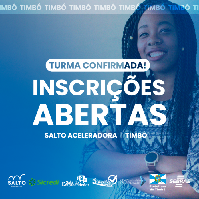 ÚLTIMOS DIAS INSCRIÇÕES SALTO ACELERADORA