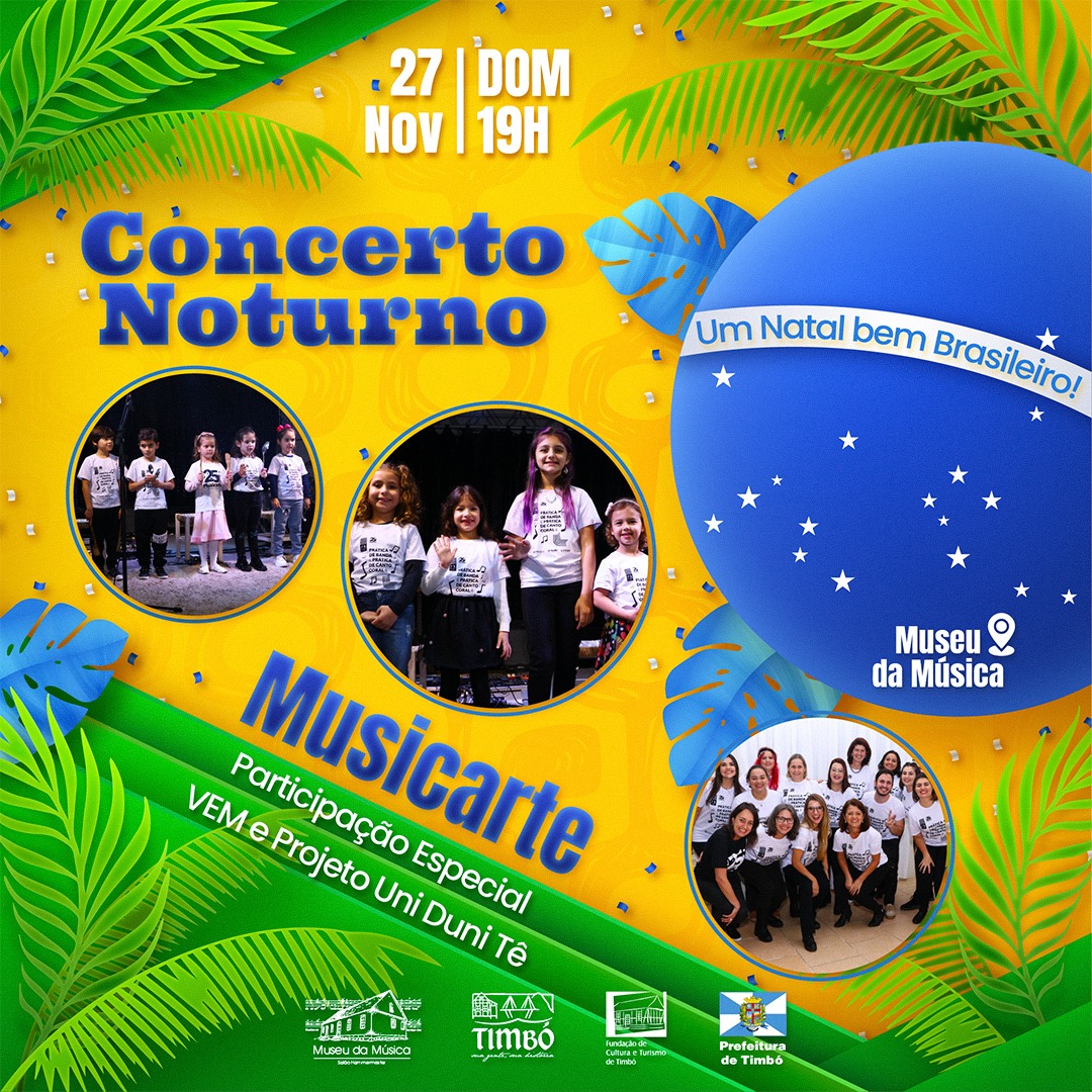 Concerto Noturno recebe Cantata de Natal com Musicarte - Prefeitura de Timbó