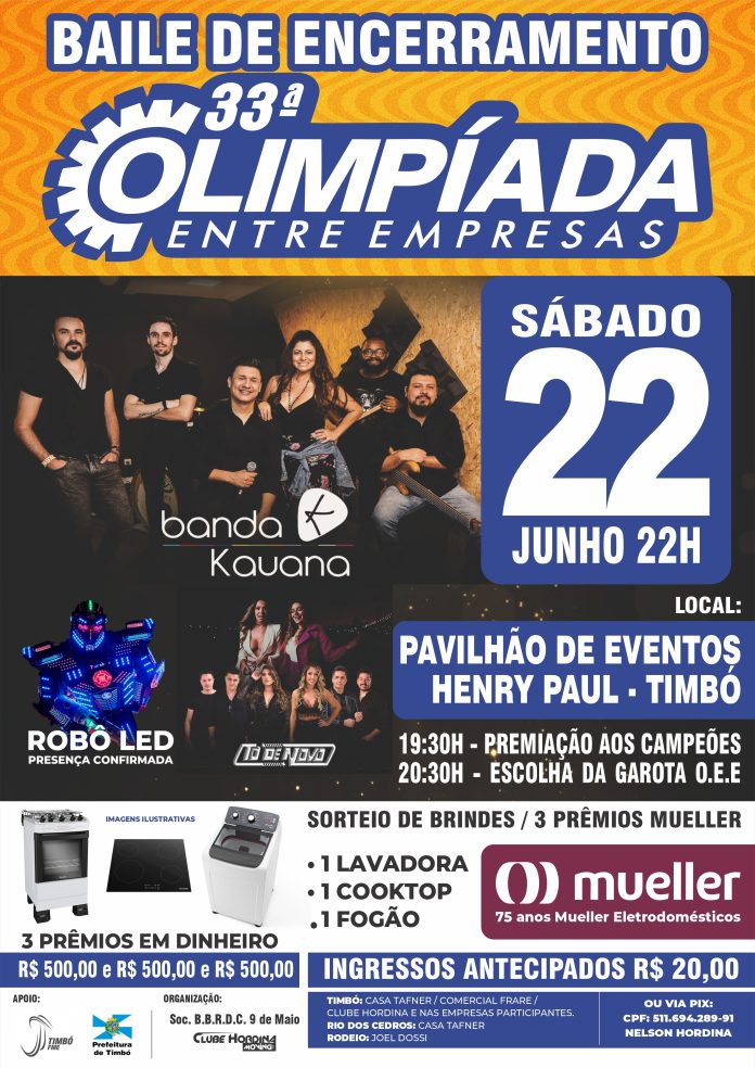 BAILE DE ENCERRAMENTO DA OLIMPÍADA ENTRE EMPRESAS