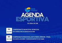 Confira a agenda esportiva de Timbó nos próximos dias