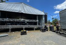 Montagem para os shows nacionais do Natal+ Encantado de Timbó entra na reta final